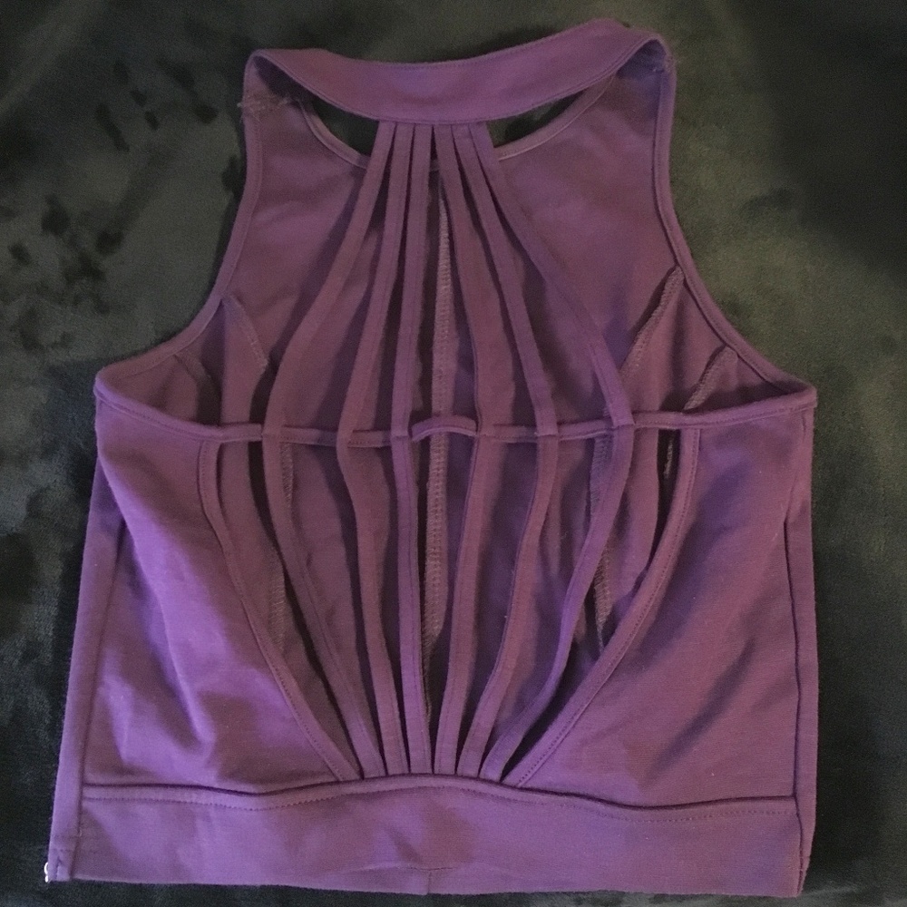 cut out back crop top